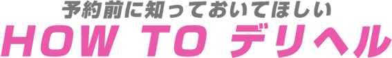 デリヘルご利用の手引き